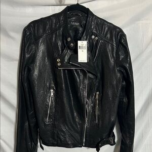 Lauren by Ralph Lauren, leather, Black Leather Jacket women’s